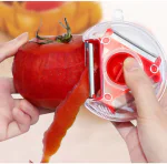 Saintslave 3 in 1 Vegetable Peeler, Multifunctional Fruit Peelers with 3 Sharp Blades and Covers 2 Piece