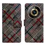 A D Enterprises Check Flip Cover for Realme 11 Pro Plus 5G | Magnetic Case | Shock Absorbent | Flip Cover Realme 11 Pro Plus 5G
