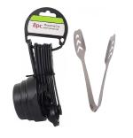 Blue Wonder Plastic 8 Pieces Measuring Cups and Spoon Set With Stainless Steel Momo Tongs and Multicolour, (Pack of 2)