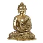 ARTVARKO Handmade Brass Buddha Statue - 14 inch