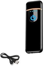 Phagqu Black Usb Rechargeable Ultra Thin Cigarette Lighter