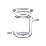 ABGIL Borosilicate Glass Jacketed Cylindrical Reaction Vessel With Flange - 1000 ml Capacity