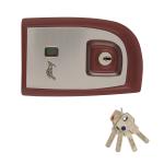 Godrej Locks - EXS+ Astro 2C Double Door Lock for Home and Office (Ruby Red)