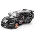 INCLUSSHOP Exclusive Alloy Metal 1-32 Mustang Viper GT500 Pullback Openable Doors and Light, Music Die-Cast Gifts Toy Car Kids 12 Months and Up