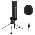 Kh hayden Singing, Speech and Conference USB Condenser Microphone Kit for Live Streaming, Broadcasting, Studio Recording, YouTube, Podcast, Gaming and Vocal Recording