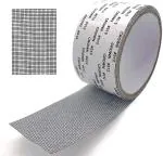 Delzon Black Fiberglass, Fabric Window Screen Repair Kit, Holes Screen Patch Repair Kit Tape