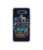 Casotec Funny Quote DesignPrinted Silicon Soft TPU Back Case Cover for LG Q60