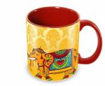 Tuelip Elephant Seameless Pattern Ceramic Mug 350 ml