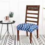 ohello in specific unique style and format Stretchable Polycotton Dining Chair Seat Covers Set of 6 Seater are Easily Machine Washable, Gives Perfect Looks to Dining Chairs | CSC005