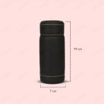 CARIZO Car Cup Tissues Tuber Holder, Cylinder Napkin Tissues Storage Box, PU Leather Tissues Round Container (Black) with 50 Pull Sheets Compatible with Honda Mobilio
