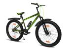 GANG COLLIDE Front Suspension Dual Disc Brake Single Speed 24T (Frame Size : 14.5 Inches) Mountain Cycle (Military Green)