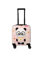 Polo Class Baby Panda Hard-Sided Polycarbonate Kids Trolley Bag -18 Inches- Light Pink