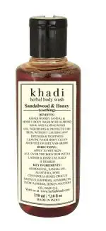 Khadi Herbal Sandalwood & Honey Body Wash (210 ml) Pack Of 1