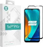 Sprig Black Edge To Edge Tempered Glass For Motorola Moto E7 Plus, Moto E7 Plus