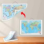 GO WOO SMALL - 100 EUROPE PHYSICAL OUTLINE MAP FOR SCHOOL and 2 IN 1 WORLD POLITICAL AND PHYSICAL MAP IN ENGLISH|set of 1 map and 1 chart |set of world chart and outline Europe map: A complete map guide