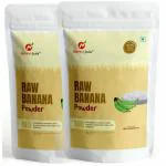 Nutribud Foods Raw Banana Powder (Kerala Nendran Banana) - Gluten-Free | Natural Ingredients | Pack of 2, 200g Each