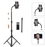 VTS Tripod Stand, 360 Degree Flexible Universal Smart Phone Stand with Clamp, Extendable Stand, Compatible for 2