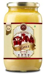 Puro Miles ( Embrace Purity, Live Extra Miles) A2 Bilona Cow Ghee Glass Jar 1Liter| Curd Churned| Forest Fed Desi Kankrej Cow's Milk| Fresh, Pure & Natural