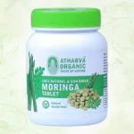 Atharvaa Organic Moringa Tablets 120Tablet Pack of -1| Immunity Booster | Weight Loss | Natural Multi-vitamin | Anti-Oxidant | Good for Hair & Skin | Protein Rich (Pack of 1)