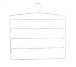 Porpoise 2 Piece Multi Tier Cloth & Bangle Steel Hanger Multipurpose Hanger Organizer (Pack of 2) (4 Layer)