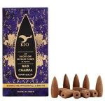 kio Champa Backflow Incense Cones Aromatic Smoke Fountain Inscents Waterfall - 50 pcs
