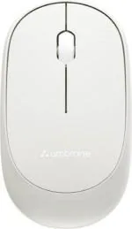 Ambrane Sliq White Silent clicks Light weight Wireless Optical Mouse (2.4Ghz wireless)