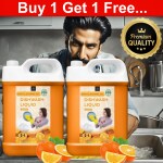 Bliss&Blush Liquid Dishwash Orange 10 Liter Combo pack of 2| Paraben & Phosphate Free| Creamy foam