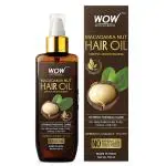 WOW Skin Science Macadamia Nut Hair Oil - Deeply Moisturizing - Strengthening Care - For Dehydrated Scalp & Dry, coarse, curly hair - No Mineral Oil, Silicones, Synthetic Fragrance - 150mL