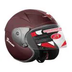 YOURCITYSELLER Motorcycle Helmet Men & Women Adults Open-Face Helmets Motorbike Helmet Pack of 1(Black)