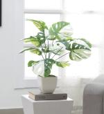 ARICKDECOR Artificial Money Plant Tree,Plant (60 CM without Pot,12 Leaves) | Lemon Blush | Ornamental Plant for Interior Decor/Home Decor/Office Décor, Look & Feel