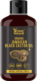 Holy Natural Organic Jamaican Black Castor Oil 100ml | For Hair, Eyelash, Eyebrow and Skin Care