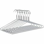 ROCKFIELD Clothes Hanger Closet Clothing Trousers Pants Hangers Steel Steel Saree Pack of 12 Hangers For Saree (Steel)