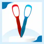 Nurpi oral care Plastic Tongue Cleaner for Adults & Kids, Easy to Use, Travel Friendly pack of 2