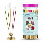 kreyam's Chandan, Rajvadi, Prarthna, Musk, Rose Agarbatti Combo Pack Incense Sticks 400Gm