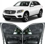 Able Zed Black Half Car Sun Shade Curtains for Mercedes Benz GLC-220 Set of 8 Pcs