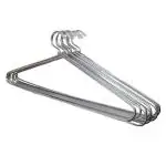 ROCKFIELD Rishabh White Cap Heavy Steel Cloth Hanger for Almirah 12pcs