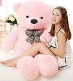 LVS TOYS Pink Big Size Teddy Bear for Kids Playing, Girls & Children Gifting, Girls Playing & Couples Gift in 3 feet Long Size