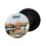 Dhcrafts Multicolor Metal Karnataka Udupi Printed Fridge Magnet, 5.8 Cm