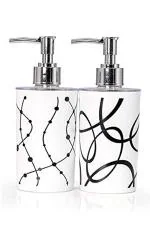 ShopiMoz 2 Pc New Design Lightweight & Easy To Manually Use Small Size Soap Dispenser (Multicolour)