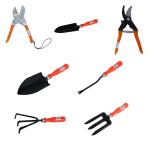 Utkarsh Garden Major Cutters, Roll Cut Secateurs, Big & Small Hand Trowels, i Weeder, Cultivator, Fork for Indoor/Outdoor Gardening Tools Set | Durable Home Garden Tools Combo - Pack of 7 Tools