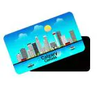 Dhcrafts Blue Metal Calgary Printed Fridge Magnet, 8.6 X 5.4 Cm