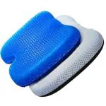 METRON Gel Seat Cushion for Tailbone Pain Relief |for Coccyx Back & Lumbar Support| Ideal for Professionals Students Teachers & Medical Patients | Pack of 1 Pc with Cover