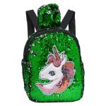 SWASTIKA Unicorn Sequins Sequin Backpack Daypack Rucksack for Womens Little Girls Sequins Large Travelling Outdoor Picnic School College Party Bagpack Daypack Backpack for Little Kid Girls