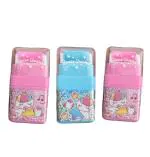 Triple Paper Cute Pencil Eraser for kids School Office Cartoon Animal Roller Color Eraser Non-Toxic Erasers (Set of 1, Multicolor)