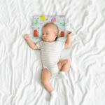 Kradyl Kroft Baby Head Shaping Pillow with 100% Cotton Removable Cover | Applr Biogen Foam Construct | New Born Pillow for Flat Head Prevention (Tweety)