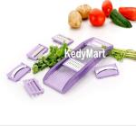 RAGHAV SUPER SHOPPE Slicer for Kitchen 6 in 1 Vegetable Slicer Multi Blade Removable Slicer Vegetable Cutter Foldable Food Cheese Potato Slicer Spiralizer Julienne Shredder Handheld Kitchen Gadget Pack of 1