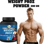Riffway Weight Proz Weight Gain Powder_ Superior Mass Recovery Protein Supplement Powder Weight Gainers/Mass Gainers (200 g, No Flavour)