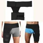 WITSOUL Hip Thigh Support Groin Support Brace Compression Thigh Strap Wrap for Recovery Sports Pain Relief (LARGE)