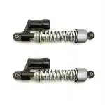 AllExtreme EXRSAB1 Rear Shocker Suspension Spring Adjustable Bike Shock Absorber for Bullet Motorcycle (Silver, 2 Pcs)