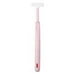 Buddsbuddy BPA Free T-Shape Kids Tongue Cleaner With Non Slip Thumb Grip, Pink